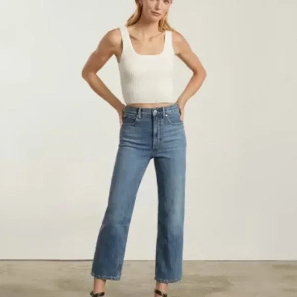 Everlane The ’90s Way-High Jean in Blue size 24 - Picture 8 of 9